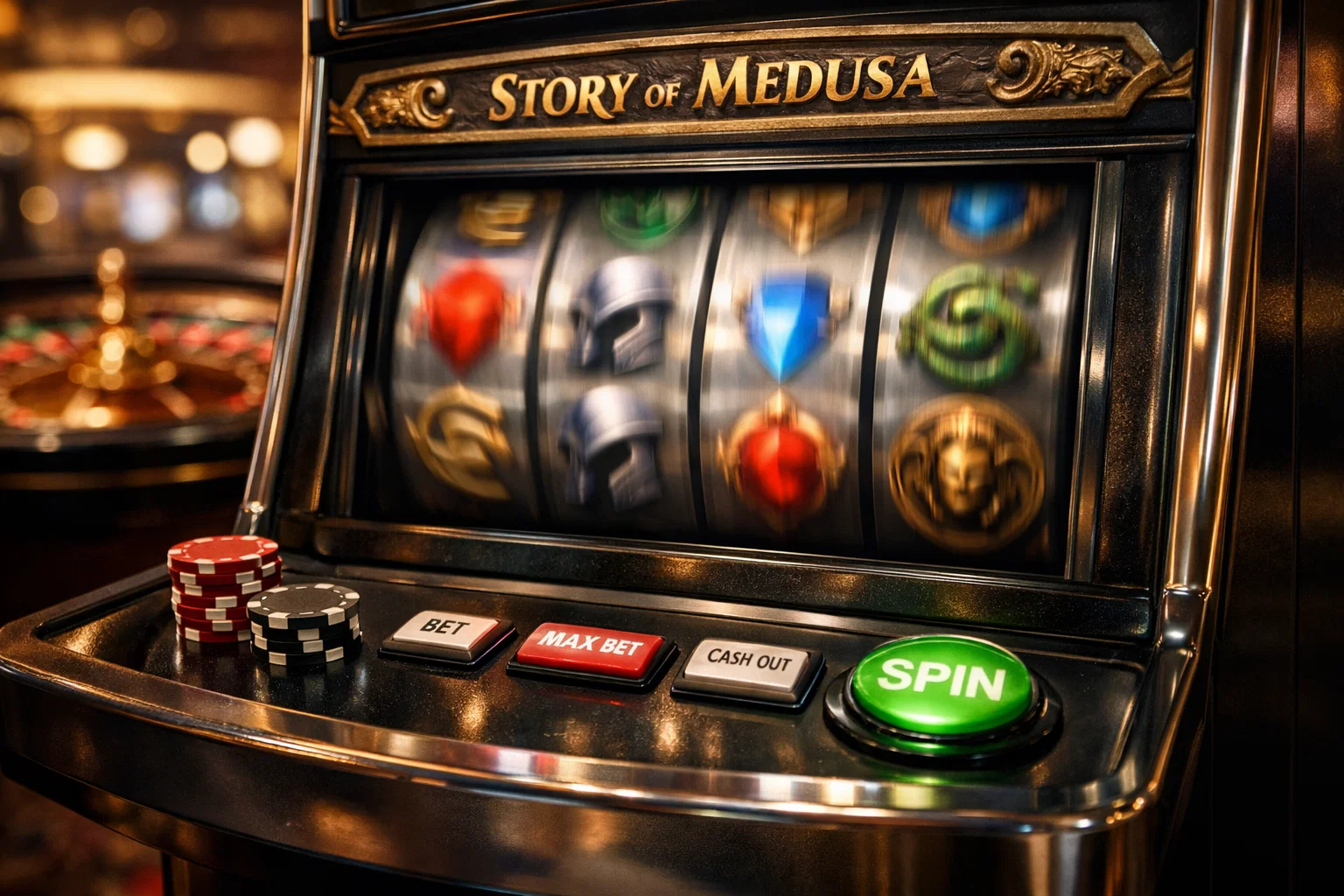 Glowing ancient artifact, Story of Medusa Bonus